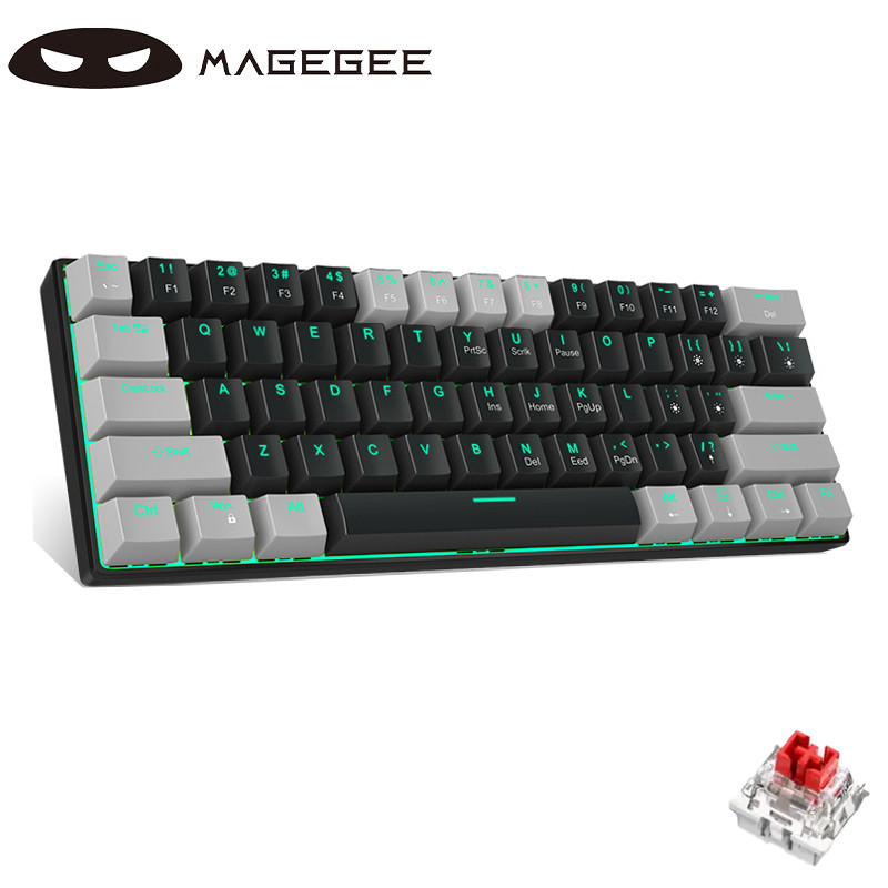 Jual MageGee 60% wired mechanical keyboard, STAR61 gaming keyboard ...