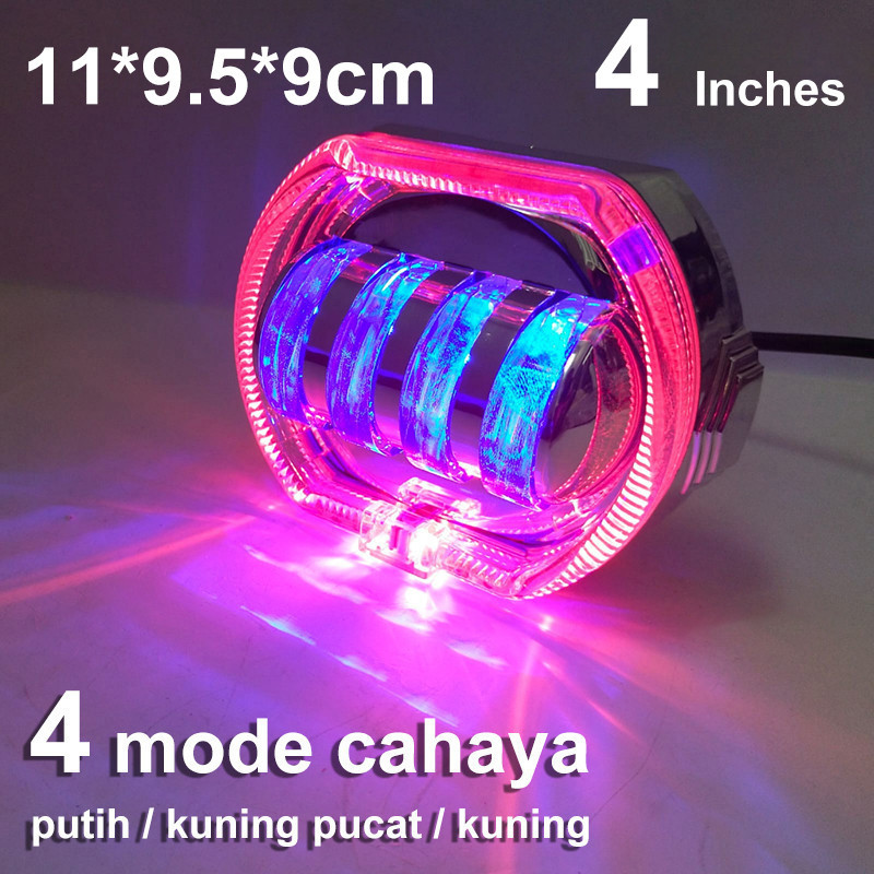 Jual Lampu Biled 4 Inci / 2,5 Inci Motor Led 12V-24V Bahan Tahan Air ...