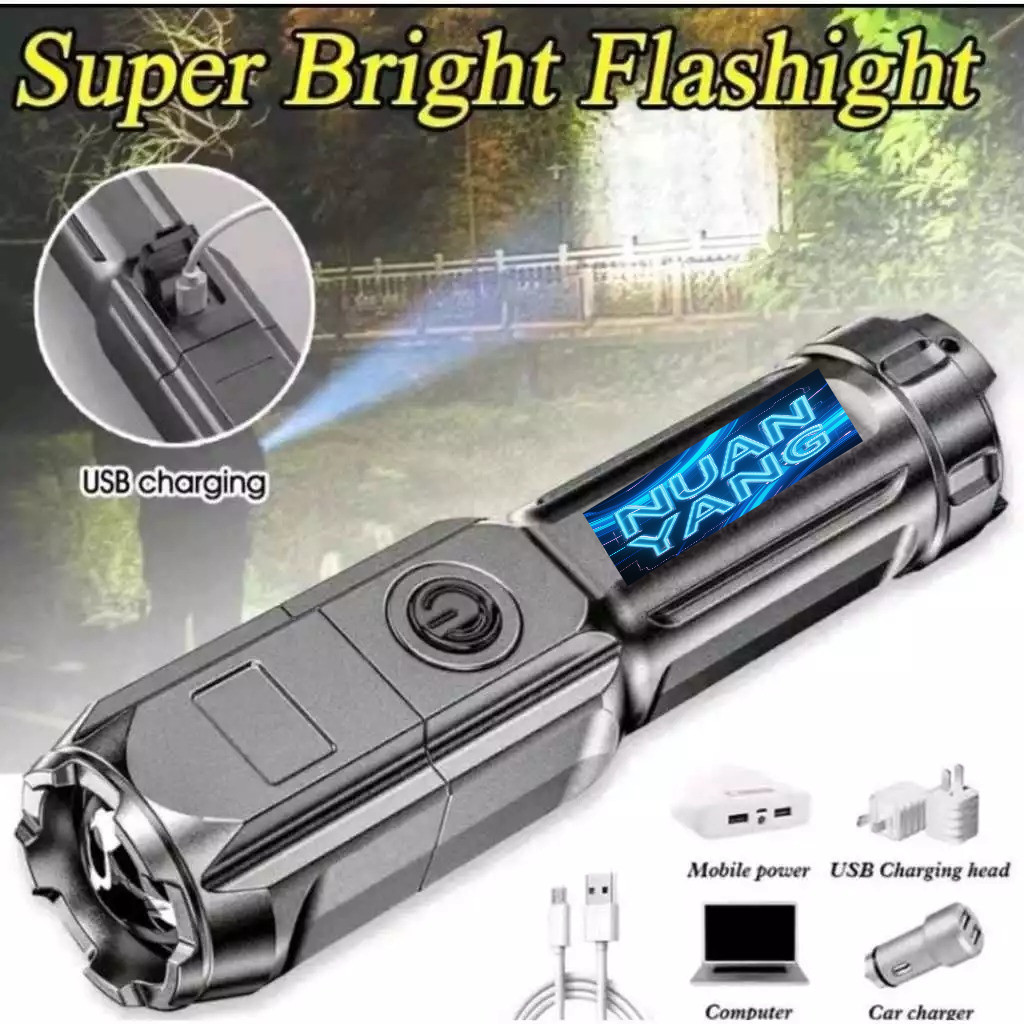 Jual SENTER LED 36W / SENTER LED POLICE CHARGEABLE / SENTER CAS ...