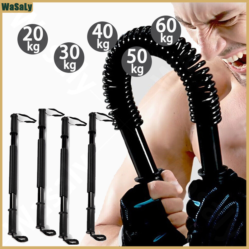20 KG - 60 KG Lengan Kebugaran Alat Multi-Fungsi  Olahraga Power Bender Alat Fitnes Simpel Power Bender alat Fitness Pembentuk Otot Dada