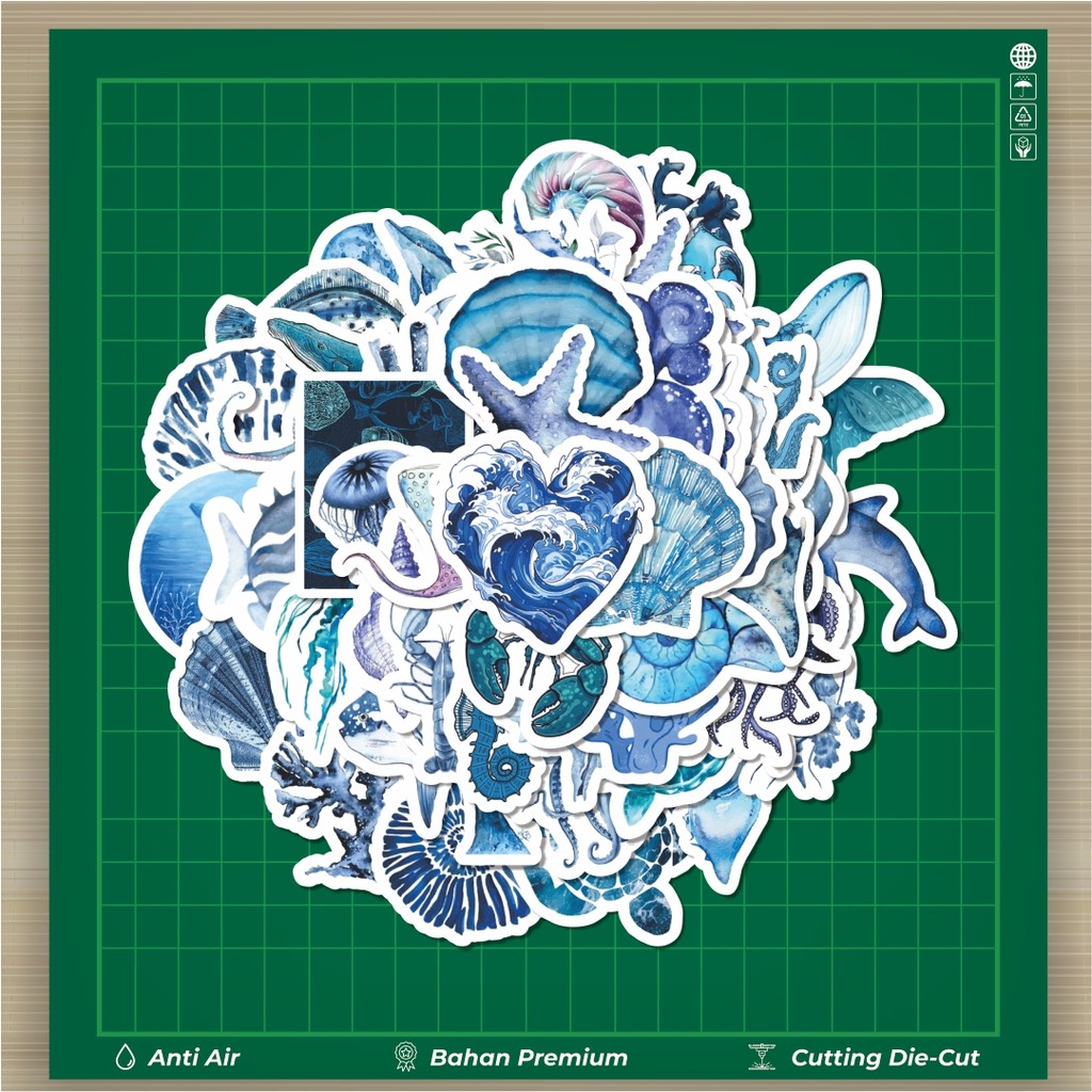 Jual HOT 50 PCS STIKER Stiker Magic Sea Series [Seri Laut Ajaib] Stiker ...