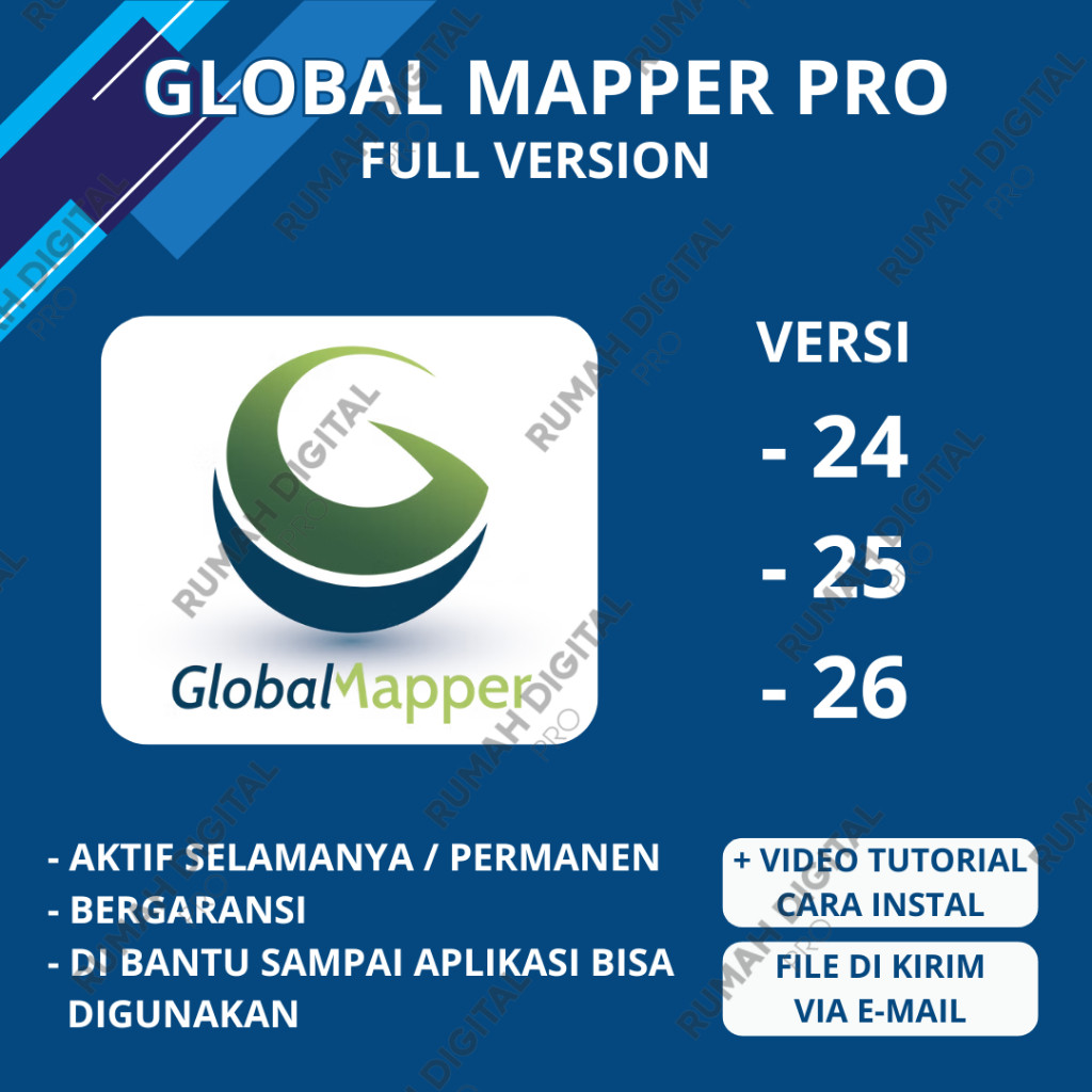 Jual GLOBAL MAPPER PRO 26 25 24 Full Ver (WIN) | Shopee Indonesia