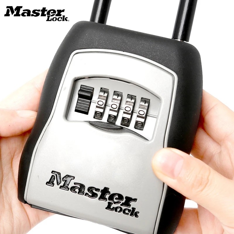 Jual Master Lock Outdoor Key Safe Box Keys Storage Box Padlock Use ...