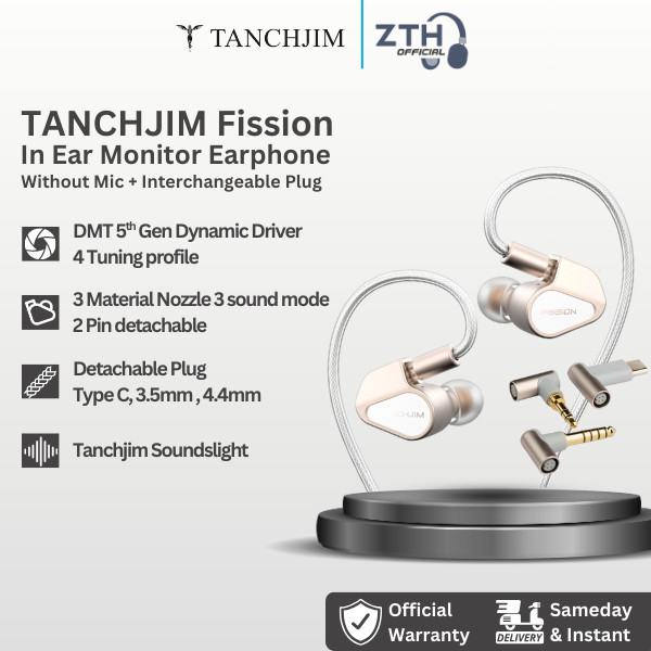 Jual Tanchjim FISSION 10mm DMT5 Dynamic Driver In Ear Monitor Earphone ...