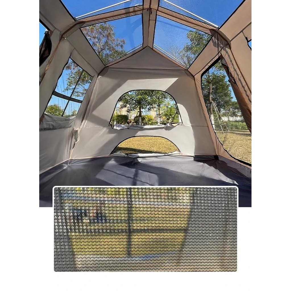 Jual Automatic Large Camping Tent for 3-8 People - Double Hall Ridge ...