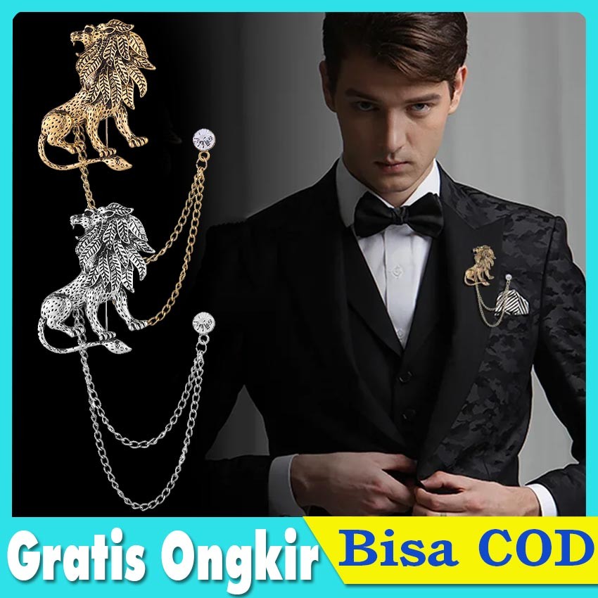 Jual Lapel Pin Bros Motif Lion Desain Lapel - Aksesoris Pin Lencana Jas ...