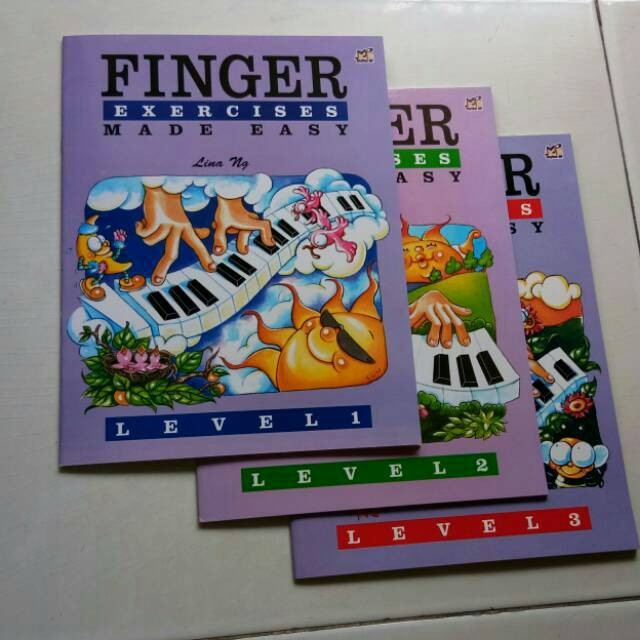 Jual Finger Exercise Made Easy level 1-3 buku piano by Lina Ng / piano ...