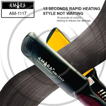 ( ) AMARA AM 1117 Ceramic Glide Plate Hair Straightener Catokan Rambut CO