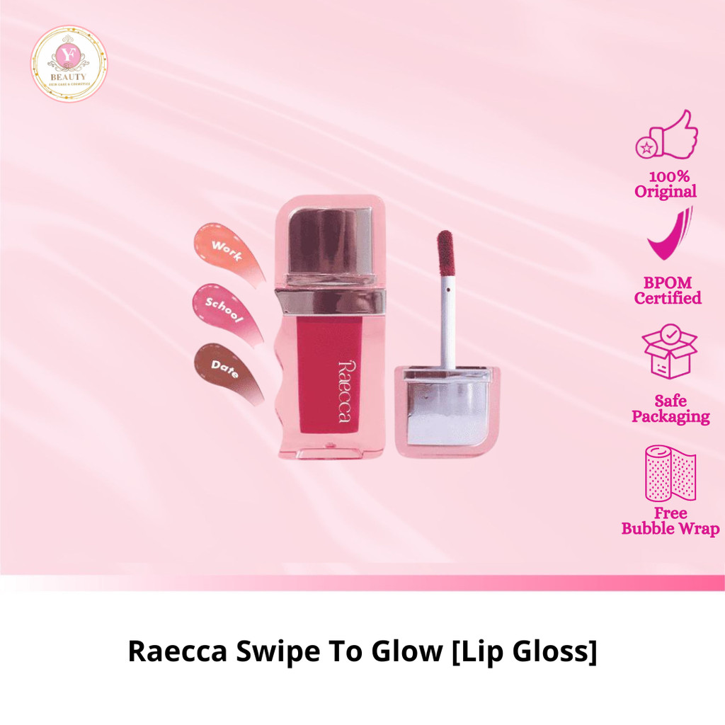 Jual YF BEAUTY Raecca Swipe To Glow [Lip Gloss] | Shopee Indonesia