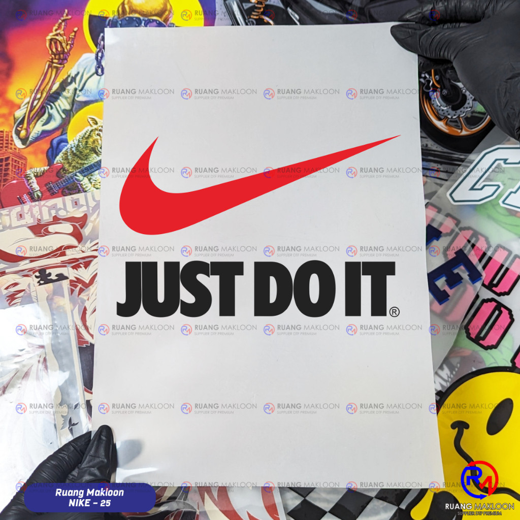 Jual Sablon Setrika Sablon DTF Satuan A5 Logo Nike 01 SIAP PRESS