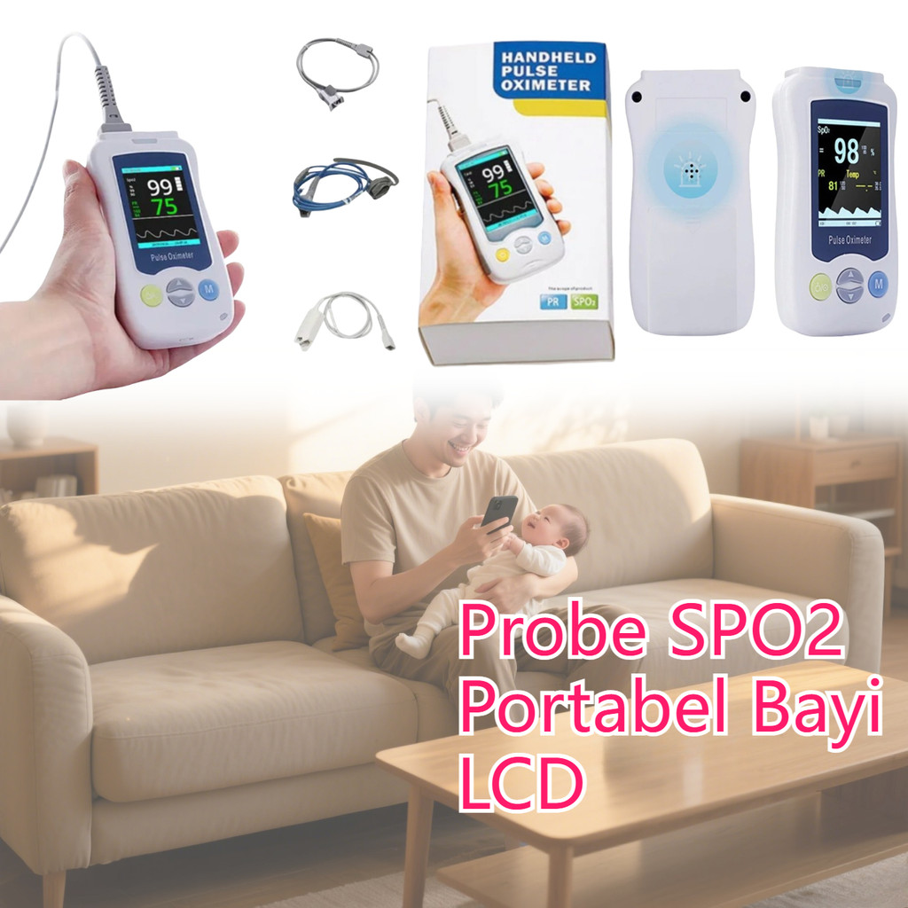 Jual Set Oximeter Neonate Newborn Probe + Handheld SPO2 Bayi Medis ...