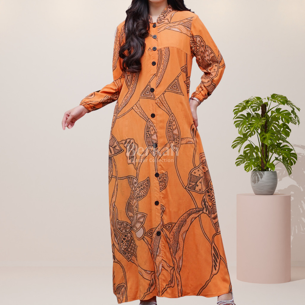 Gamis Batik Rayon Modern Pekalongan Surya Teja 3