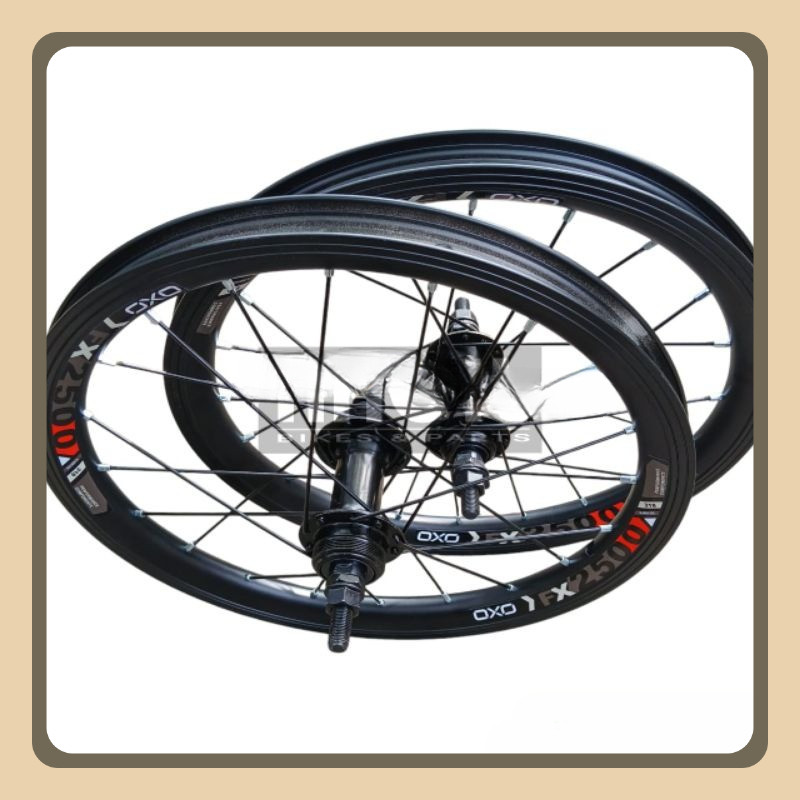 Jual WHEELSET SEPEDA 16 OXO FX2500 DOUBLE WALL LUBANG 20 HOLE 20H ALLOY ...
