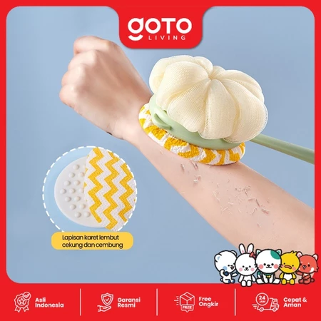 Goto Cleya Scrubber Bath sikat badan antiselip 2 in 1