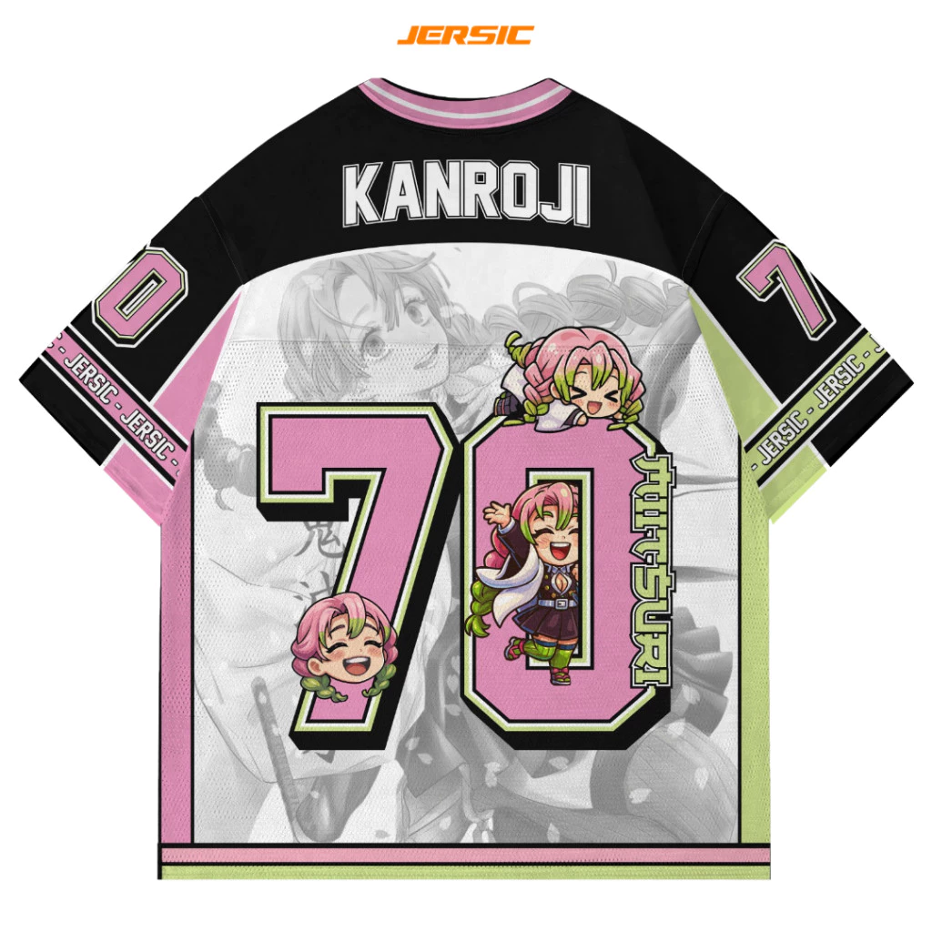 Jersey Anime Kanroji Demon Slayer Kimetsu No Yaiba - Dapatkan Sekarang dan Tampil Keren!