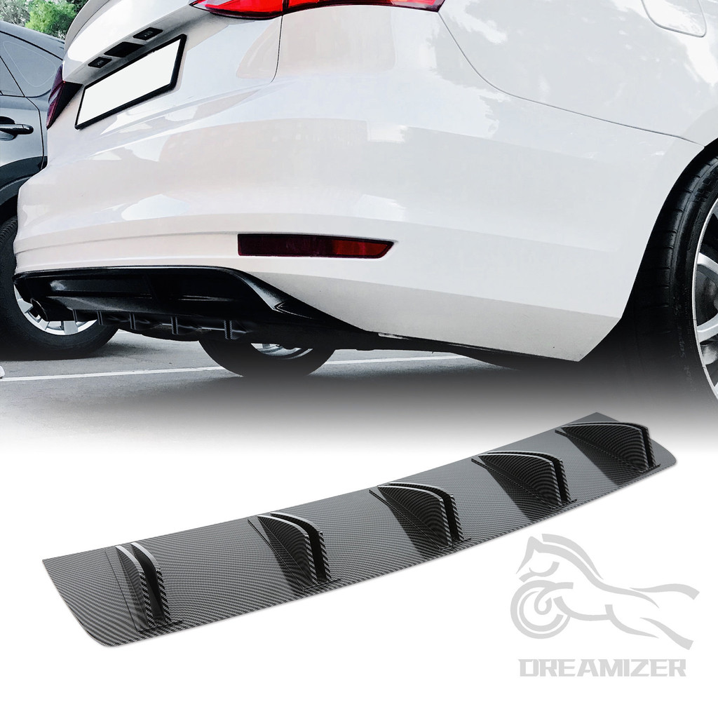 Jual Universal Car Rear Bumper Lip ABS Rear Shark Chassis Fin Style ...