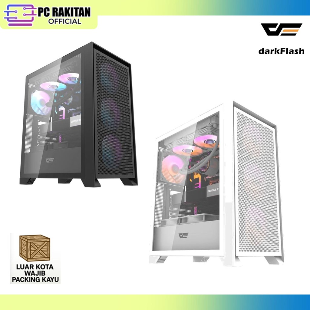 Jual darkFlash DRX70 Mesh ATX PC Casing [Termasuk 4 Fan A-RGB] / Casing ...