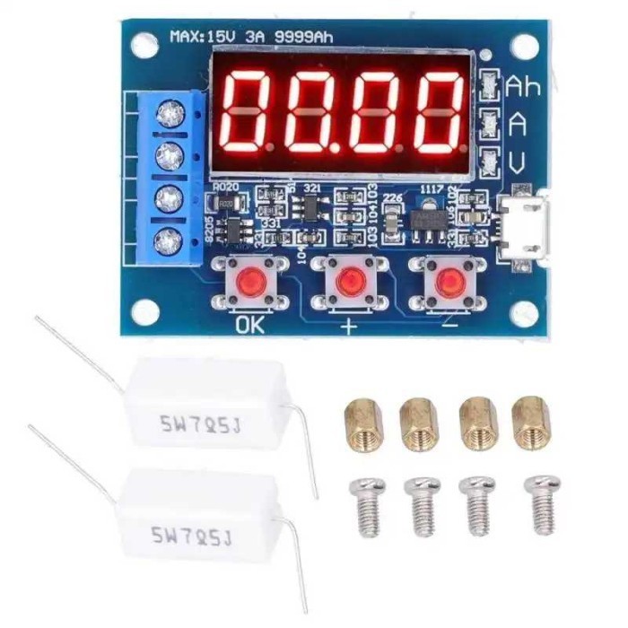 Jual Buzper Modul Tester Kapasitas Baterai 18650 Battery Capacity Meter ...