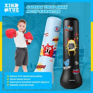 Xin Yue Inflatable Standing Boxing Ball Samsak Tinju Anak PVC untuk Latihan Menghilangkan Stres , Olahraga & Hiburan