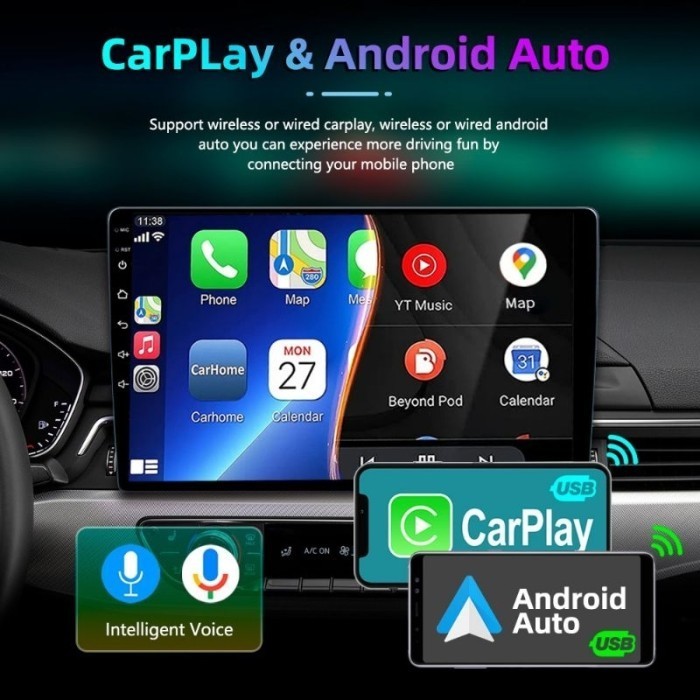 Jual Paket Headunit Android 9 inch + Frame + Soket PNP Toyota Vios Gen ...