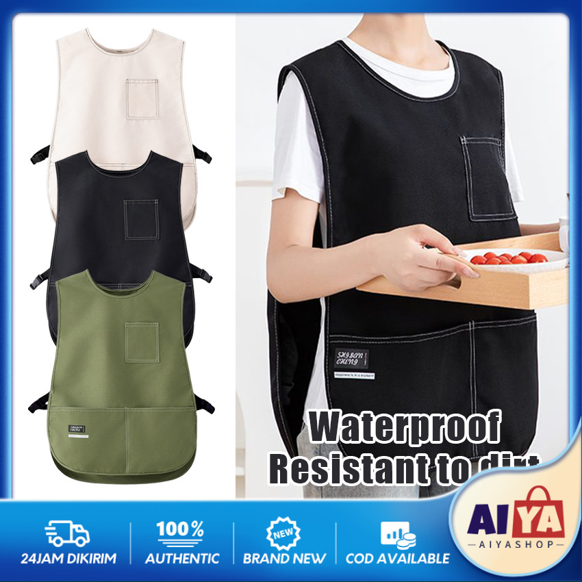 Jual Apron Rompi Depan Belakang Anti Air Bahan Kanvas Celemek Kerja ...