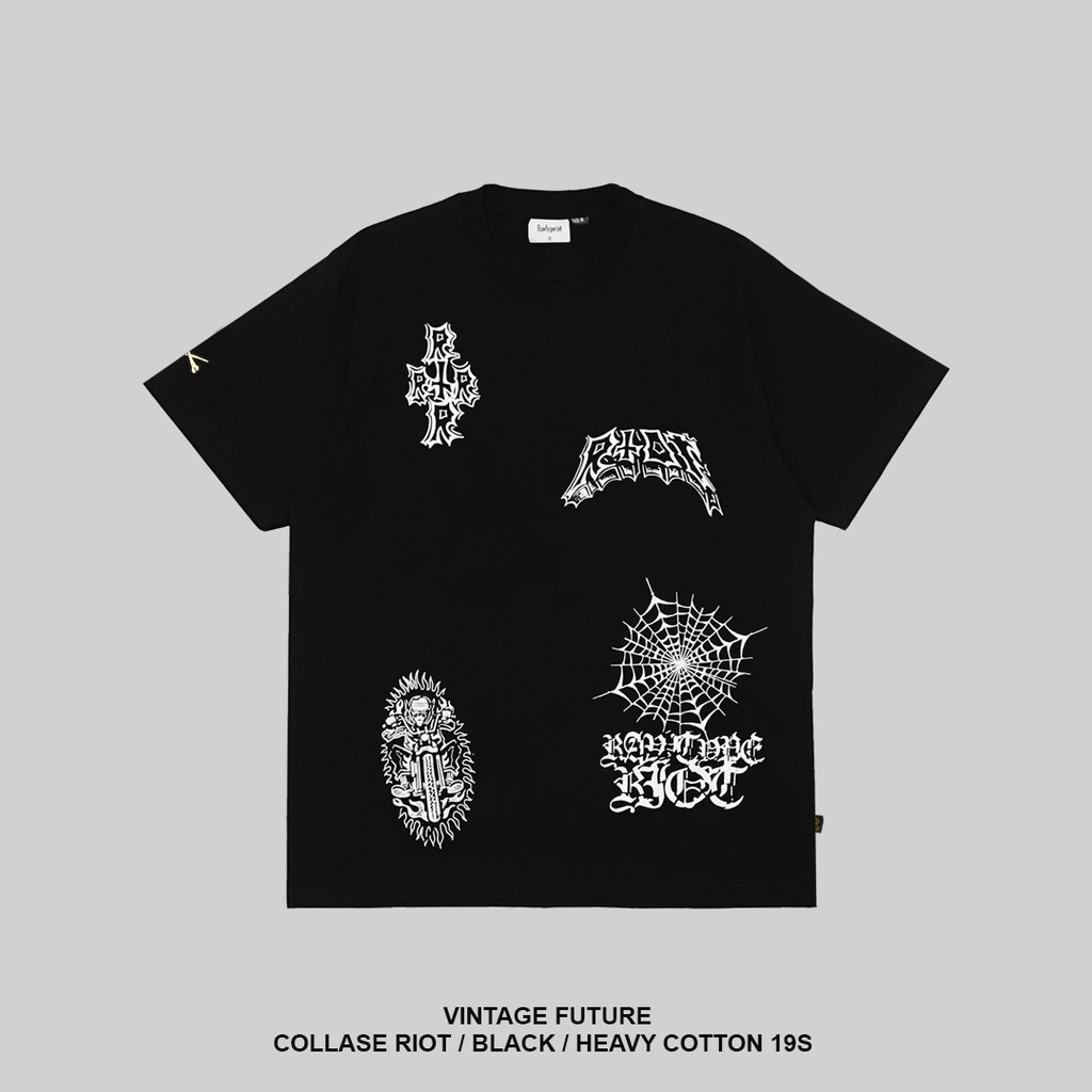 Jual RAWTYPE RIOT Collase Riot Tees - Black | Shopee Indonesia