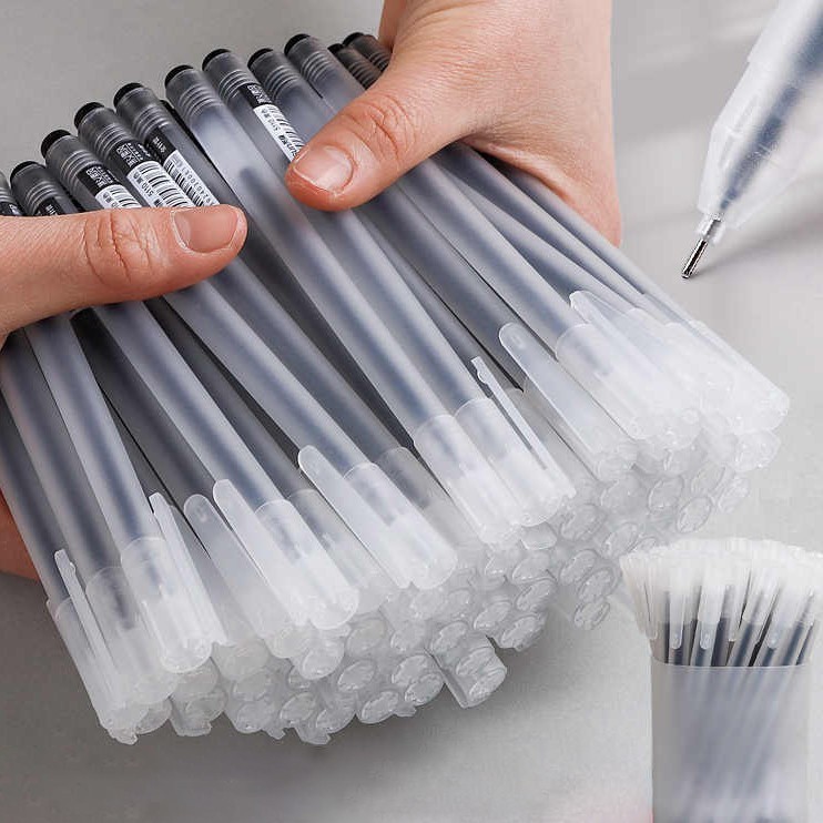 Jual 10/20/30/50 pcs Pulpen 1 pack pulpen gel murah pena pen hitam biru ...