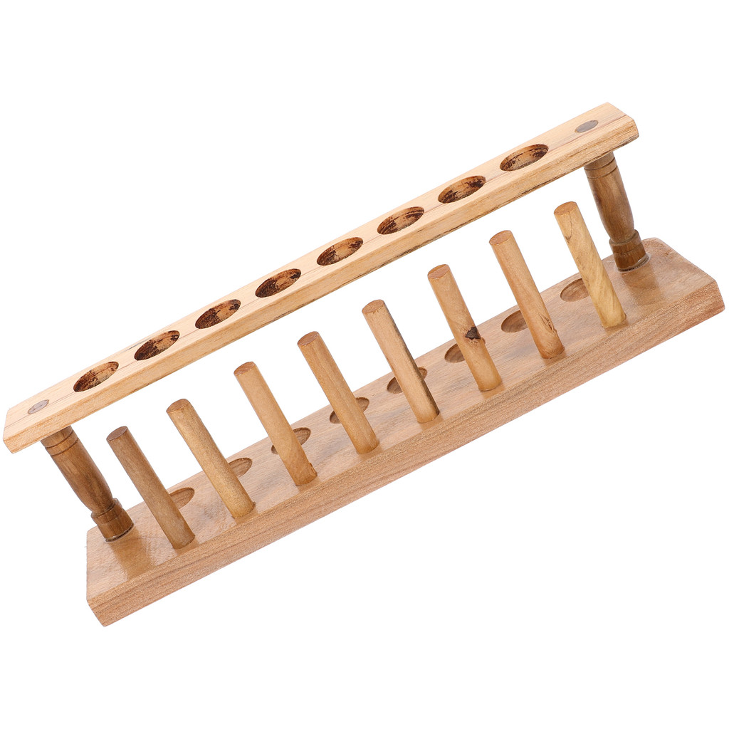 Jual Wooden Test Tube Rack Holder Stand Lab Tubes Clear Shaped ...
