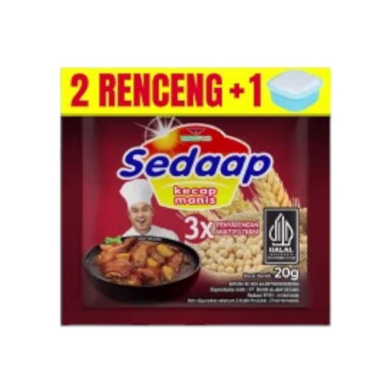 Jual Kecap Sedaap Kecap Manis Sachet Isi 12 Sachet @20gr kecap ketchup ...
