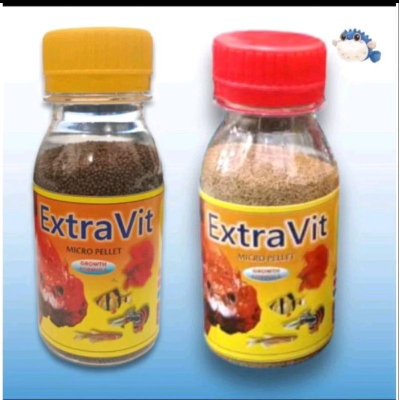 Jual Makanan ikan Extravit pakan ikan micropellet 55gr | Shopee Indonesia