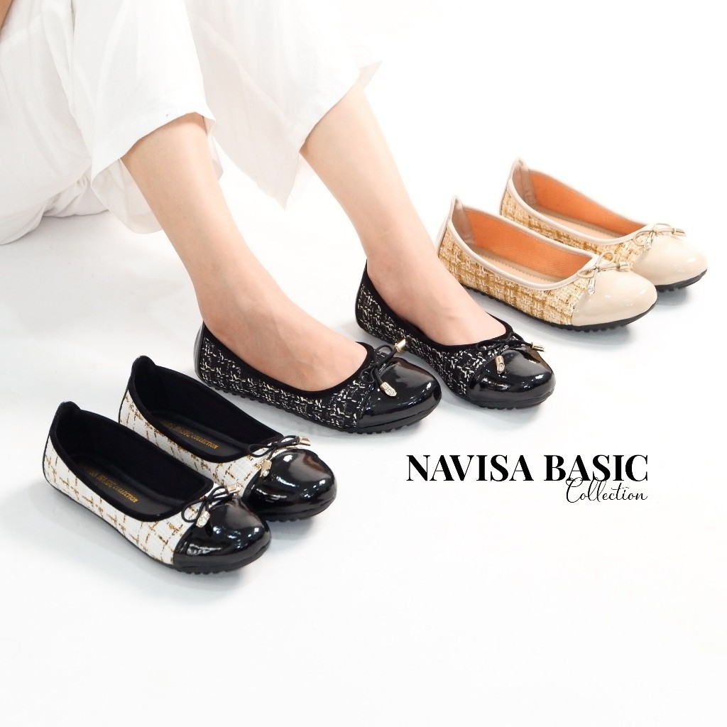Jual RF54ZX Sepatu Wanita Flat Shoes Super empuk Navisa Basic Collection Shopee Indonesia