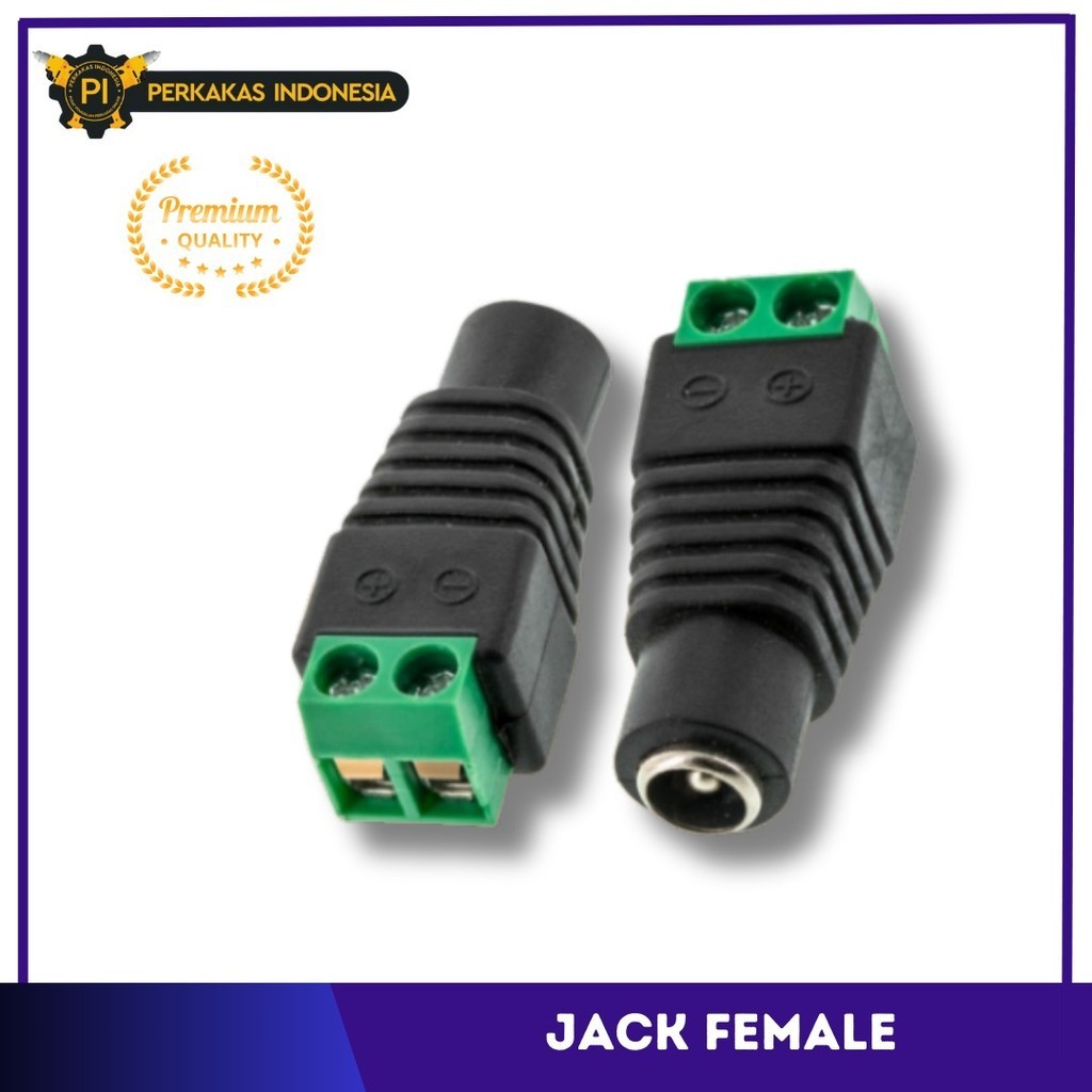 Jual Jack Konektor Penyambung Sambungan Kabel AC DC Female Conektor ...
