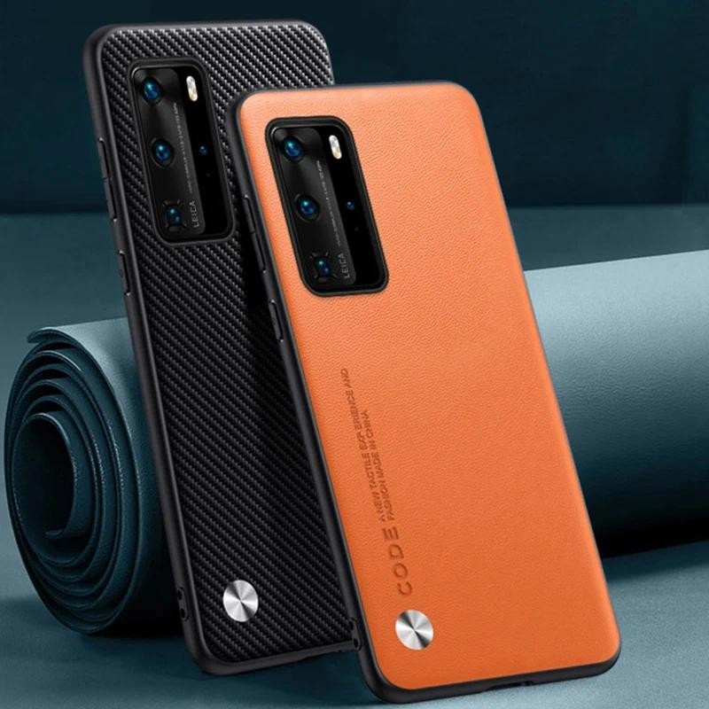 Custodia per telefono antiurto leggera di lusso per Huawei P40 Pro Plus Custodia morbida in TPU con cover posteriore trasparente in plastica dura Fundas  202192403