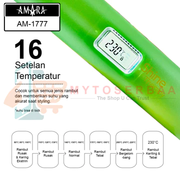 ( ) AMARA AM 1777 Shine Therapy Hair Straightener Catokan Rambut MY