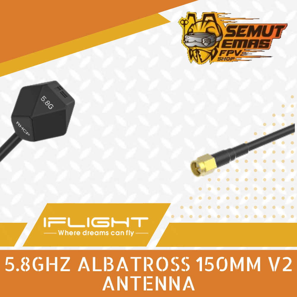 Jual IFLIGHT 5.8GHz Albatross 150mm V2 Antenna RHCP SMA Shopee Indonesia