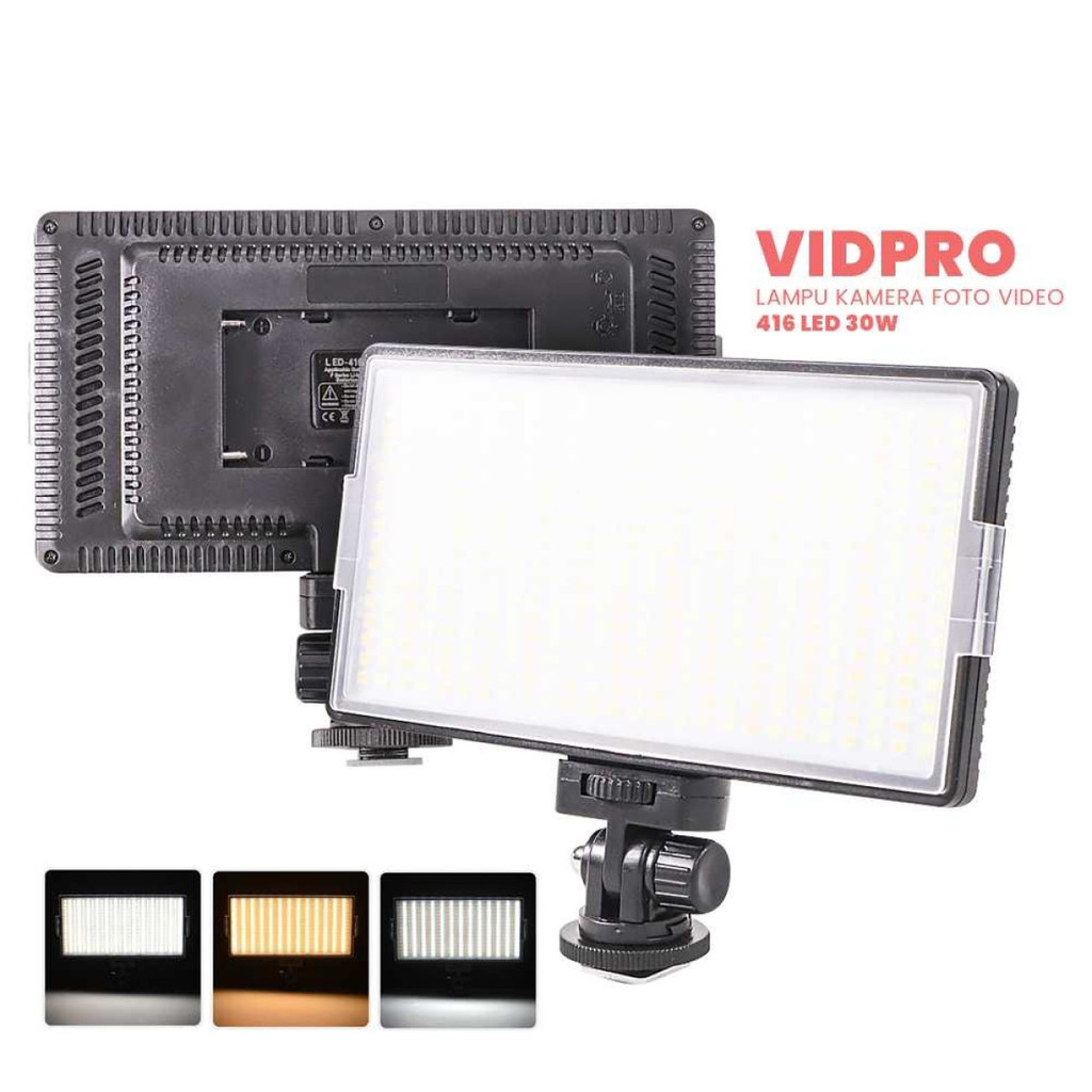 Jual Lampu LED Kamera DSLR Foto Video 416 LED 30W Perlengkapan Studio ...