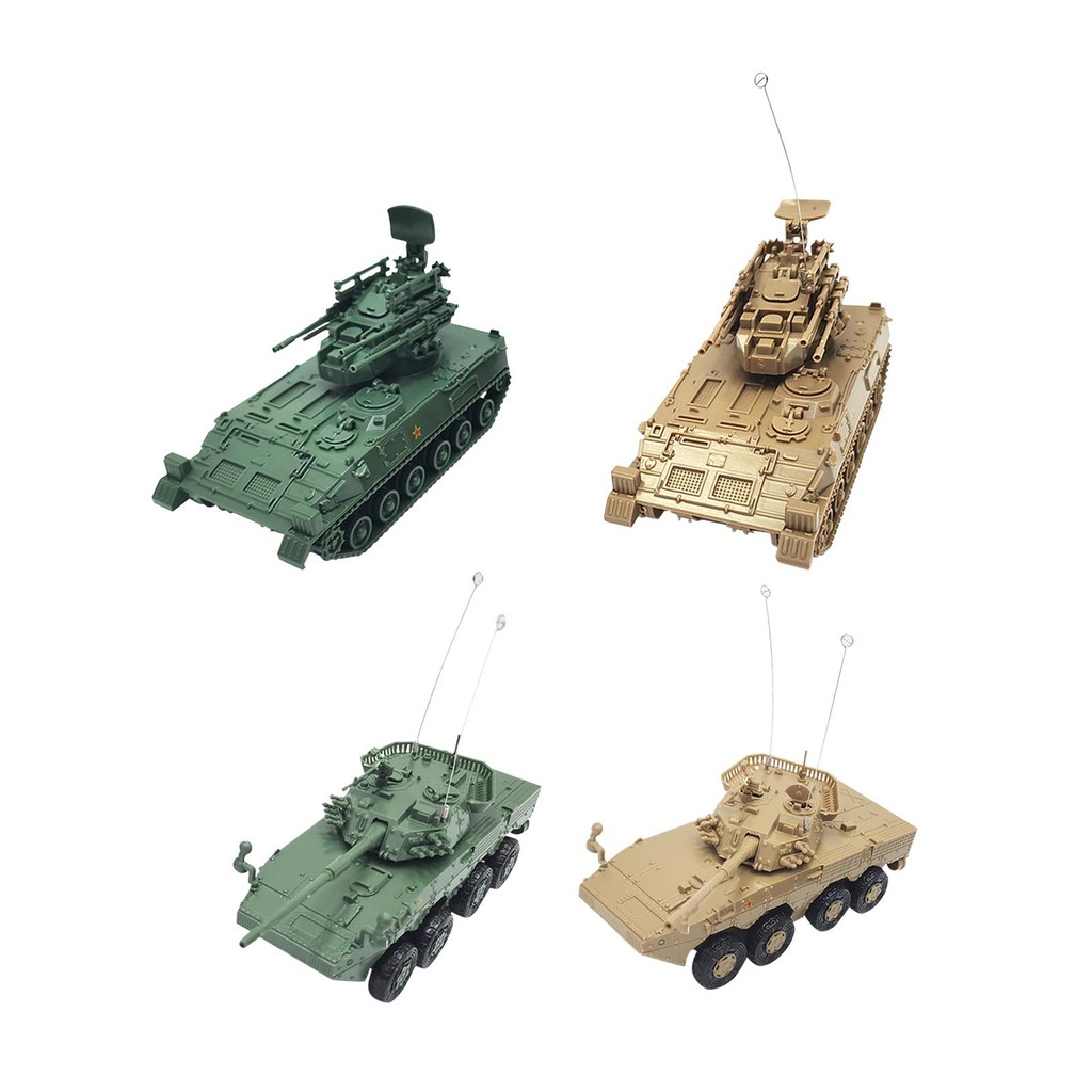 RC Tank Jouet, 1/72 4 Canaux Haute Simulation Mini Jouet Tank de Télécommande Cadeau pour Enfants - Jeux - Jouets