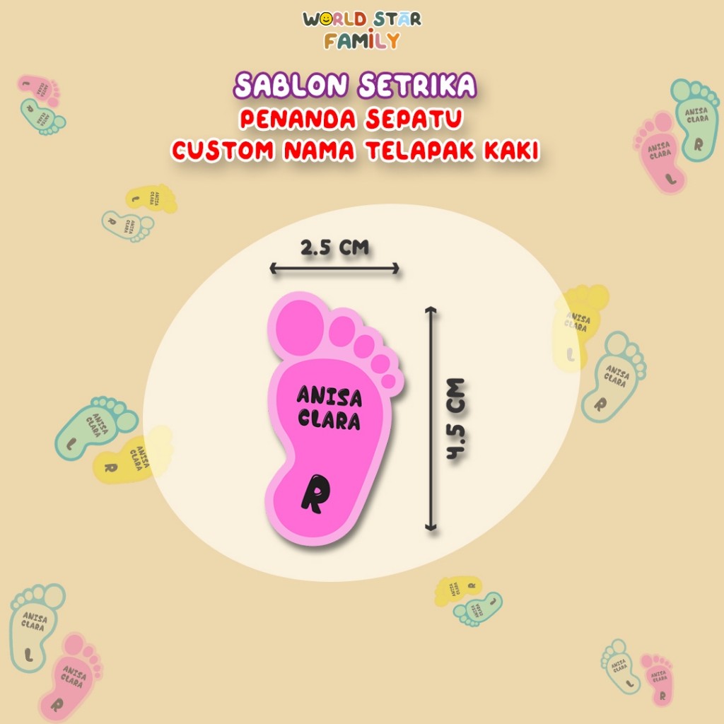 Jual LABEL Alas sepatu Kanan dan Kiri Label Insole Animal Lucu Insole ...