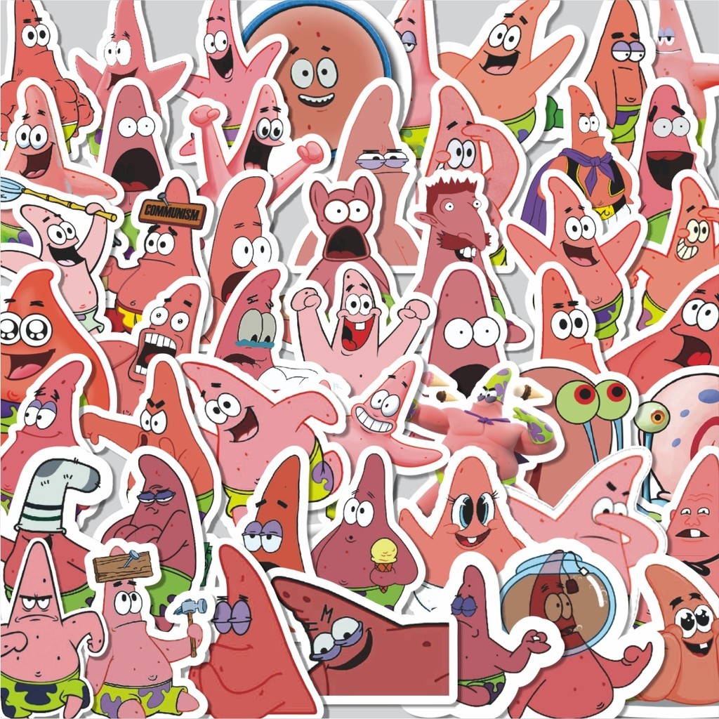 Jual Stiker Cutting Pack Stiker Pink Patrick Star Aesthetic Pinterest ...