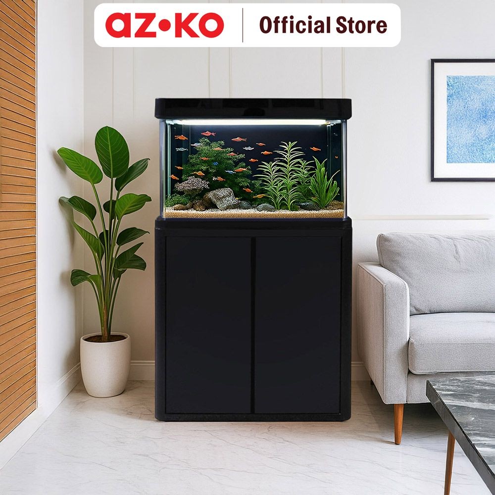 Jual AZKO Boyu 280 ltr Set Aquarium & Kabinet Eaf-1000 - Hitam Tank ...