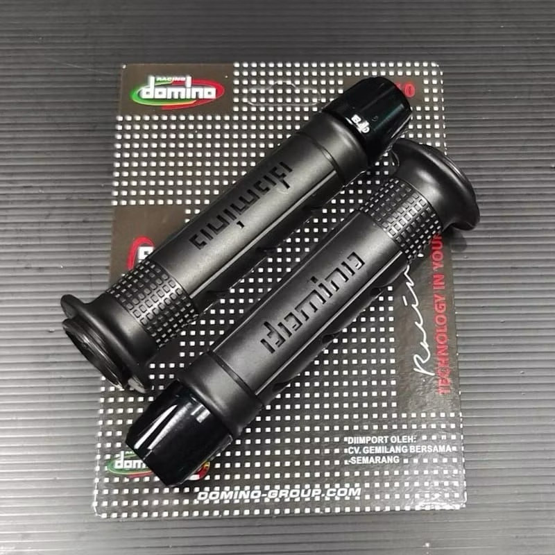 Handgrip Motor D0MlN0 Original 100% + Jalu Stang Alluminium CNC Premium Anti Karat Universal Motor