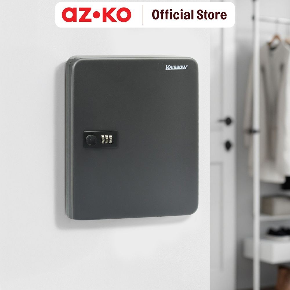 Jual AZKO Krisbow Kotak Kunci Berdaya Tampung 36 Kunci - Hitam Tempat ...