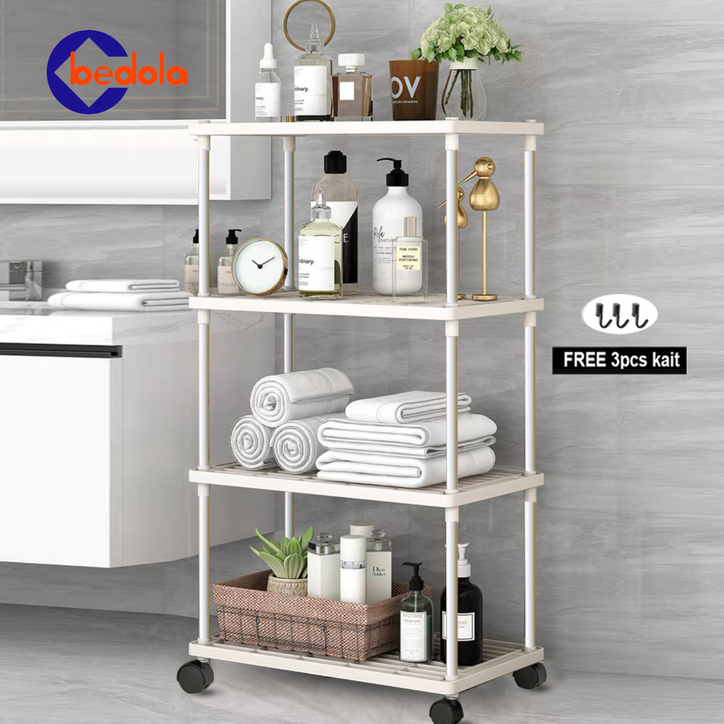 Jual KTY - Rak dapur plastik acsthetic rak susun rak serbaguna rak ...