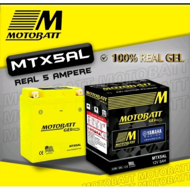 Jual AKI KERING MOTOBATT GELL MTX5AL PNP YAMAHA MIO FIZR FIZ R F1ZR ...