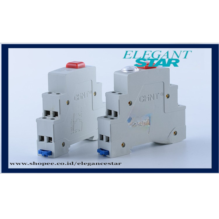 Jual CHINT NP9 push button card DIN rail button switch reset with ...