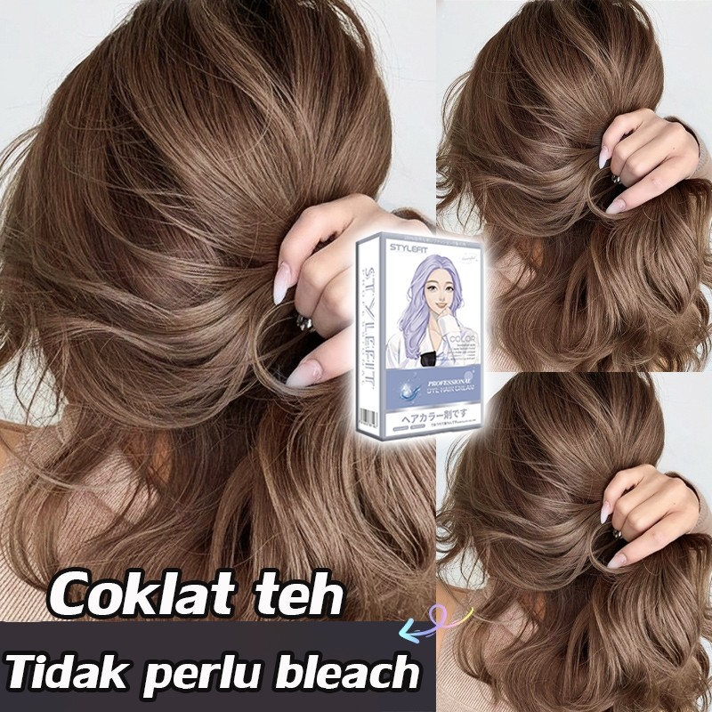 Jual Cat Rambut Coklat Teh 210ml - Warna Natural Trendy 2025! Tutup ...