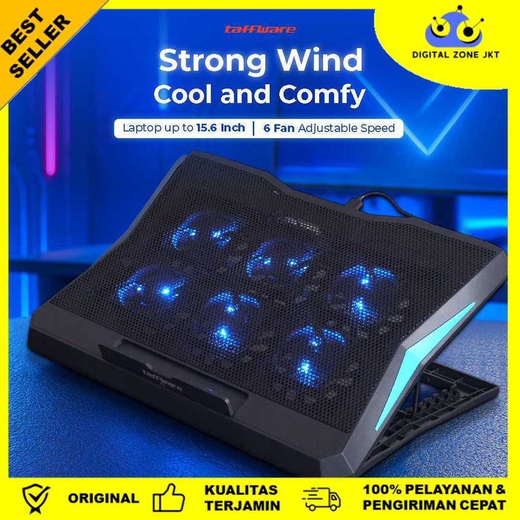 Jual MC Cooling Pad Laptop Gaming Kipas Pendingin 6 Fan 15.6 Inch - Q3 ...