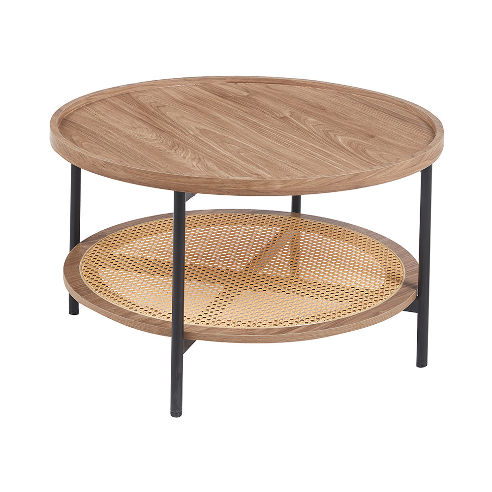 Jual Informa Valen Meja Tamu Round - Cokelat Walnut | Shopee Indonesia