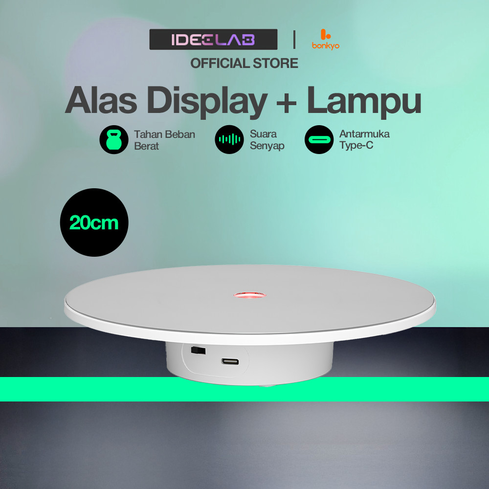 Jual IDEELAB&Bonkyo Meja Rotating Stand Display Mirror RGB lighting ...