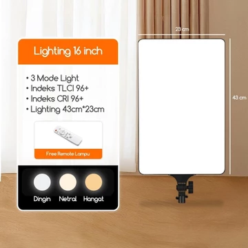 Bonkyo Lampu Foto Led Lampu Lighting Lampu Sorot Lighting Studio Tripod Lampu Konten Kreator